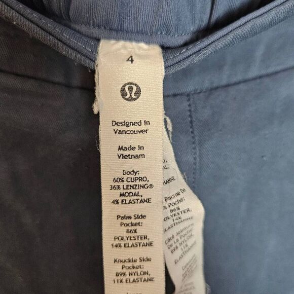 Lululemon Metropolis Maven High Rise Crop Iron Blue Size 6 - Picture 3 of 3
